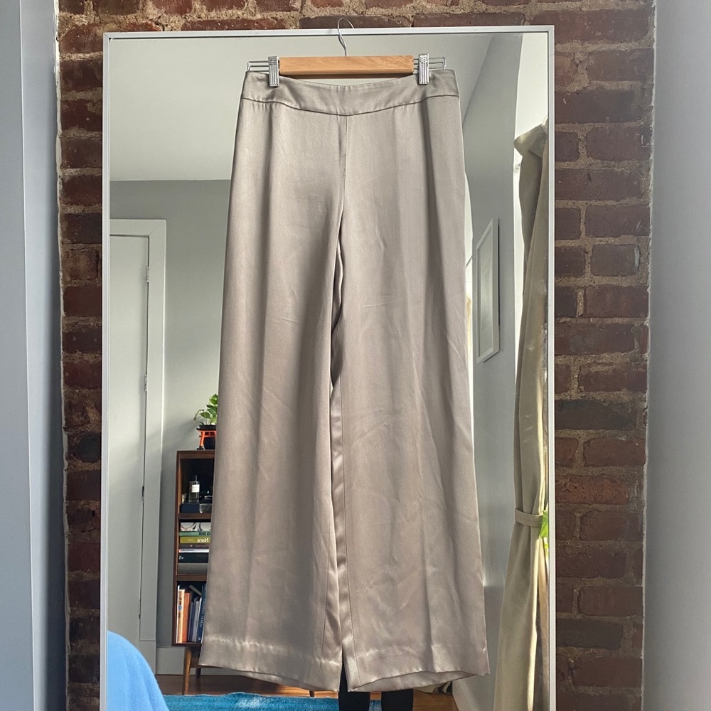 Giorgio Armani Silk Wide Leg Pants